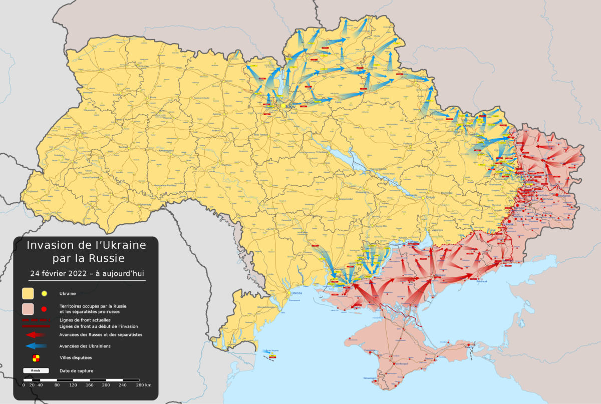 Les régions de l'Est et du Sud de l'Ukraine qui sont occupées par la Russie sont actuellement les derniers gains territoriaux du Kremlin. Plus elles se réduisent plus le contrôle de la Crimée sera difficile pour les Russes